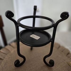 Black Wrought Iron Candle Stand